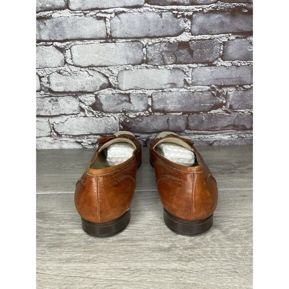 Cole Haan Bragano Brown Ivory Tassel Dress Loafers Men Sz 11M US/44EU - Picture 8 of 16